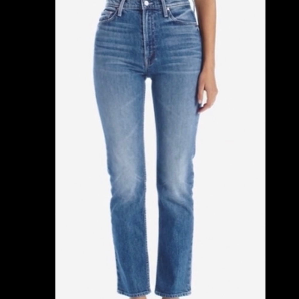 MOTHER High Rise Blue Jeans
